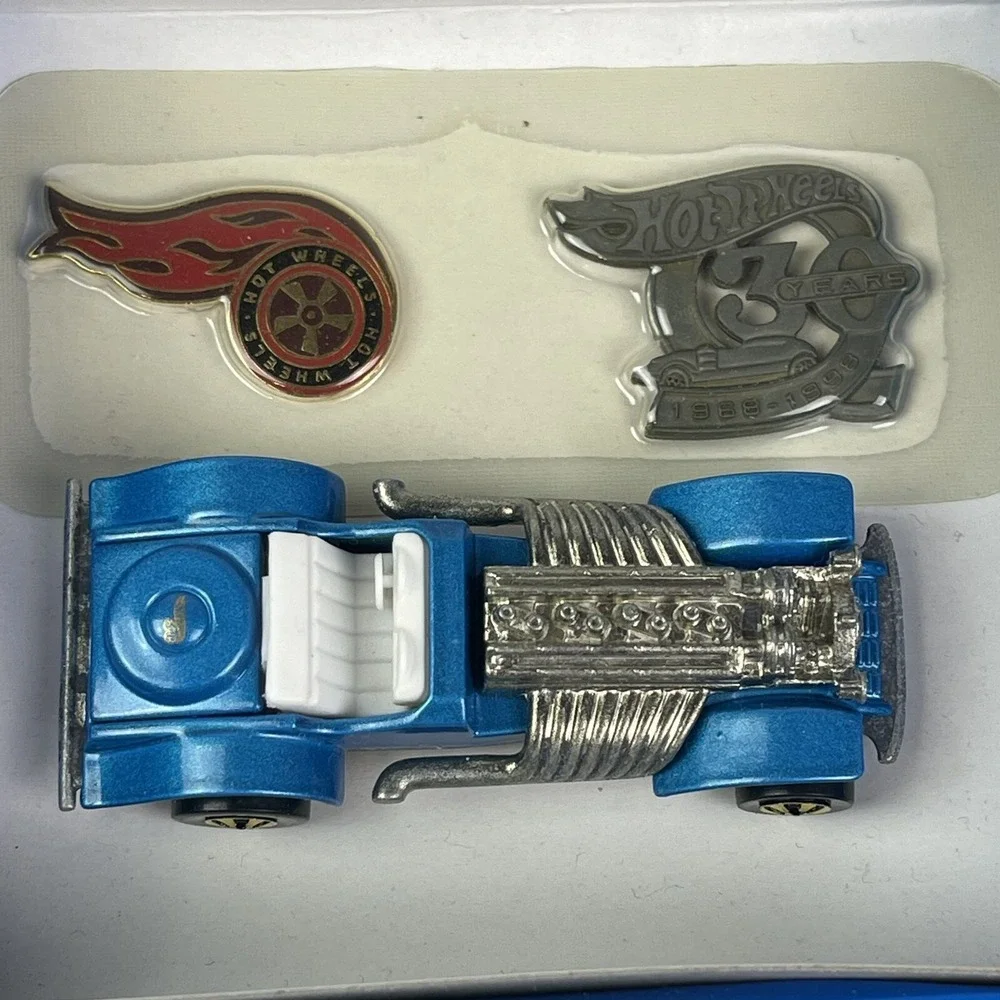 KB Toys Hot Wheels 30th Anniversary Special Edition Hot Rod Series 1 Blue